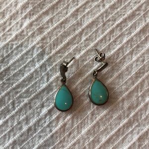Turquoise and sterling earrings